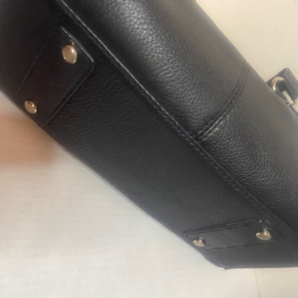 TALBOTS Black Leather Satchel Bag - Picture 4 of 6